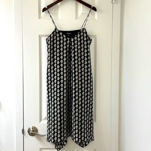 Madewell Silk Mini Dress Black Floral XXS